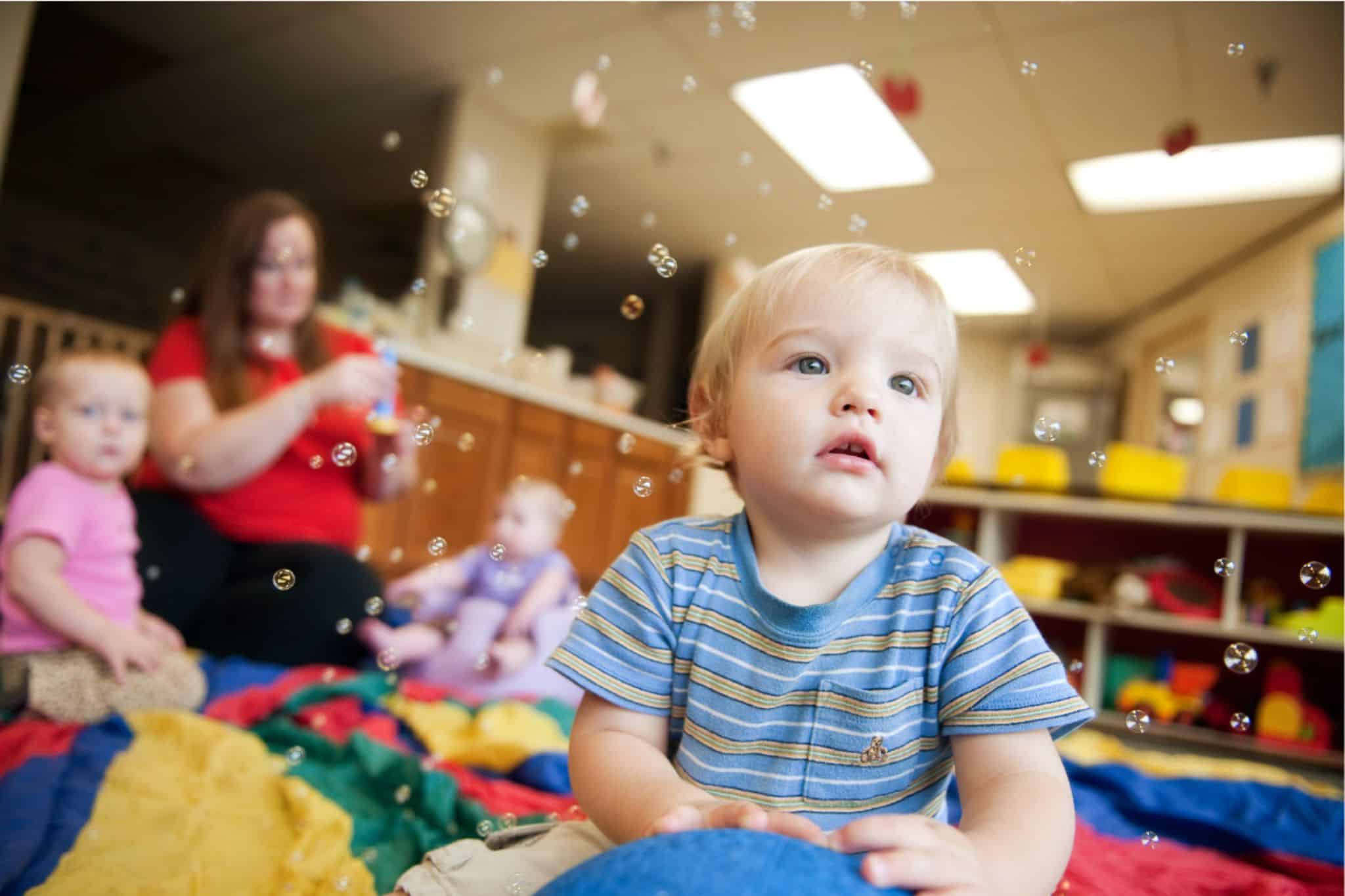 Featured Image for From Bubbles to Finger Paint: 5 Sensory Activities for Your Curious Baby